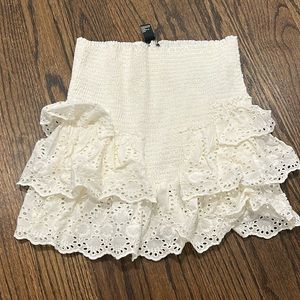 Forever 21, white mini skirt!